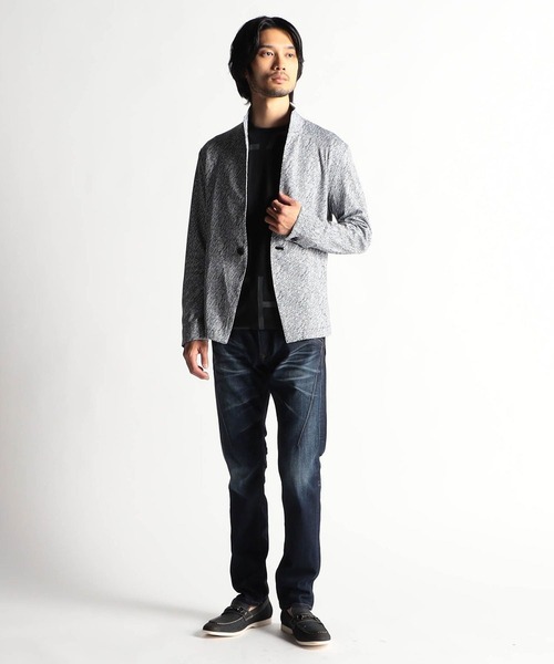 HIDEAWAYS NICOLE（ハイダウェイニコル）の「地柄プリントアラカルトジャケット（カーディガン/ボレロ・メンズ・チェック/その他1/その他2・MEDIUM/LARGE/X-LARGE）」の4枚目の写真