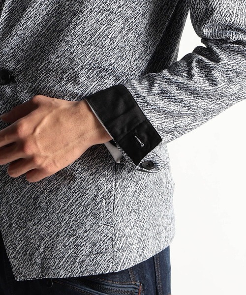 HIDEAWAYS NICOLE（ハイダウェイニコル）の「地柄プリントアラカルトジャケット（カーディガン/ボレロ・メンズ・チェック/その他1/その他2・MEDIUM/LARGE/X-LARGE）」の11枚目の写真