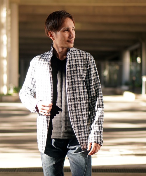 HIDEAWAYS NICOLE（ハイダウェイニコル）の「地柄プリントアラカルトジャケット（カーディガン/ボレロ・メンズ・チェック/その他1/その他2・MEDIUM/LARGE/X-LARGE）」の21枚目の写真