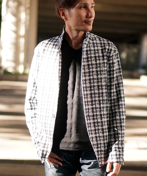 HIDEAWAYS NICOLE（ハイダウェイニコル）の「地柄プリントアラカルトジャケット（カーディガン/ボレロ・メンズ・チェック/その他1/その他2・MEDIUM/LARGE/X-LARGE）」の22枚目の写真