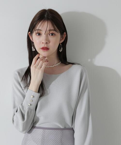 PROPORTION BODY DRESSING（プロポーションボディドレッシング）の「ショート丈総針ニット / 1214170207（ニット/セーター・レディース・ライトグリーン/グレー/ベージュ・MEDIUM/SMALL）」の15枚目の写真