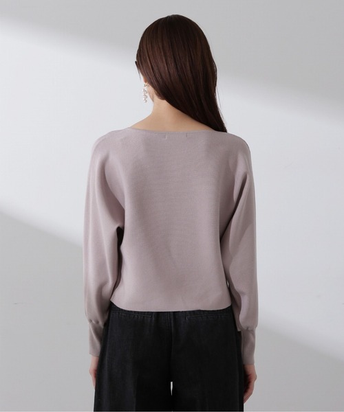 PROPORTION BODY DRESSING（プロポーションボディドレッシング）の「ショート丈総針ニット / 1214170207（ニット/セーター・レディース・ライトグリーン/グレー/ベージュ・MEDIUM/SMALL）」の5枚目の写真