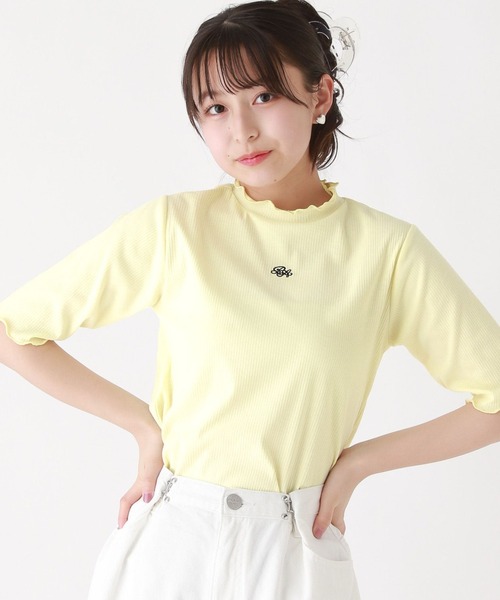 repipi armario（レピピ アルマリオ）の「テレコプチハイメロウトップス（Tシャツ/カットソー・キッズ・その他/ホワイト/イエロー/ブラック・LARGE/SMALL/MEDIUM）」の3枚目の写真