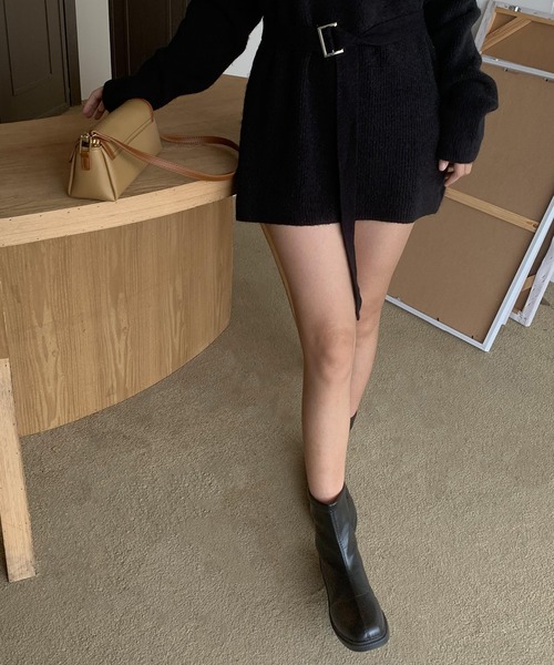 SHEPP（シープ）の「PU ジップミドルブーツ（ブーツ・レディース・ホワイト/ブラウン/ブラック・36/38/40）」の9枚目の写真
