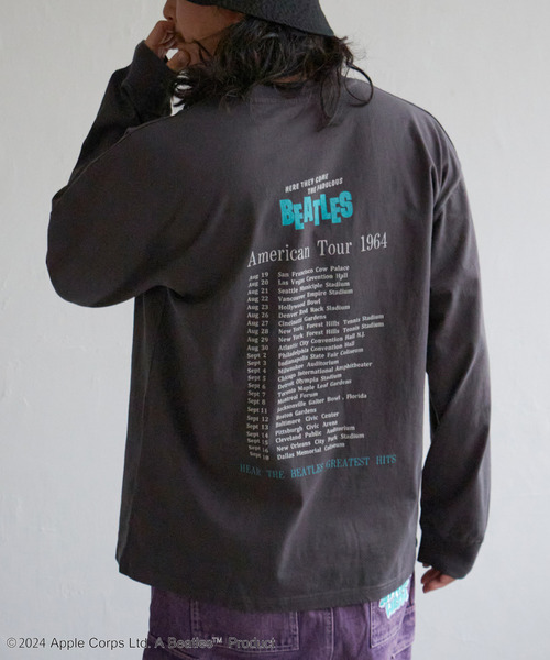 VENCEEXCHANGE（ヴァンスエクスチェンジ）の「THE BEATLES ザ ビートルズ ツアープリントロングスリーブバンドT（Tシャツ/カットソー・メンズ・オフホワイト/チャコールグレー/ライトグレー・LL/M/L）」の7枚目の写真