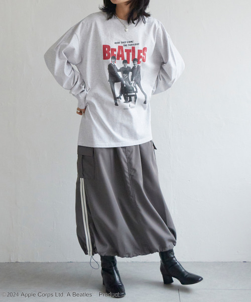 VENCEEXCHANGE（ヴァンスエクスチェンジ）の「THE BEATLES ザ ビートルズ ツアープリントロングスリーブバンドT（Tシャツ/カットソー・メンズ・オフホワイト/チャコールグレー/ライトグレー・LL/M/L）」の18枚目の写真