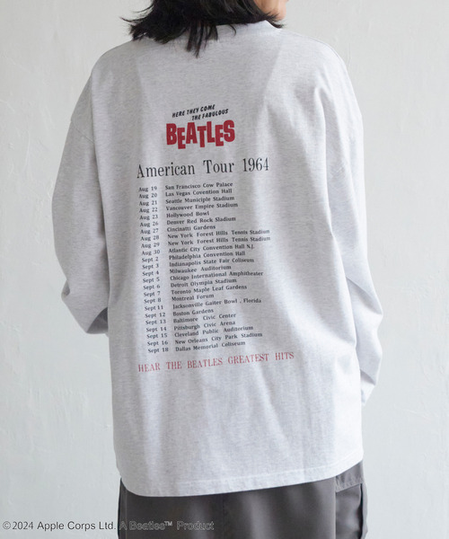 VENCEEXCHANGE（ヴァンスエクスチェンジ）の「THE BEATLES ザ ビートルズ ツアープリントロングスリーブバンドT（Tシャツ/カットソー・メンズ・オフホワイト/チャコールグレー/ライトグレー・LL/M/L）」の14枚目の写真