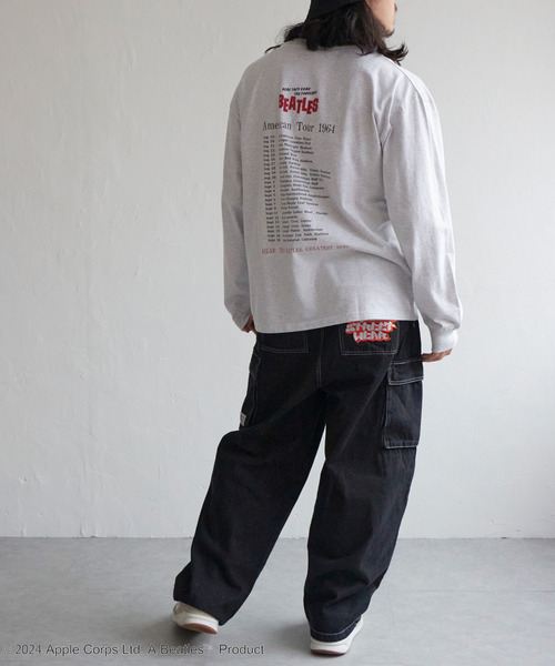 VENCEEXCHANGE（ヴァンスエクスチェンジ）の「THE BEATLES ザ ビートルズ ツアープリントロングスリーブバンドT（Tシャツ/カットソー・メンズ・オフホワイト/チャコールグレー/ライトグレー・LL/M/L）」の19枚目の写真