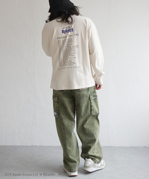VENCEEXCHANGE（ヴァンスエクスチェンジ）の「THE BEATLES ザ ビートルズ ツアープリントロングスリーブバンドT（Tシャツ/カットソー・メンズ・オフホワイト/チャコールグレー/ライトグレー・LL/M/L）」の13枚目の写真