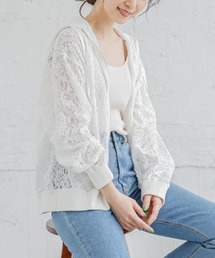 総レースパーカー