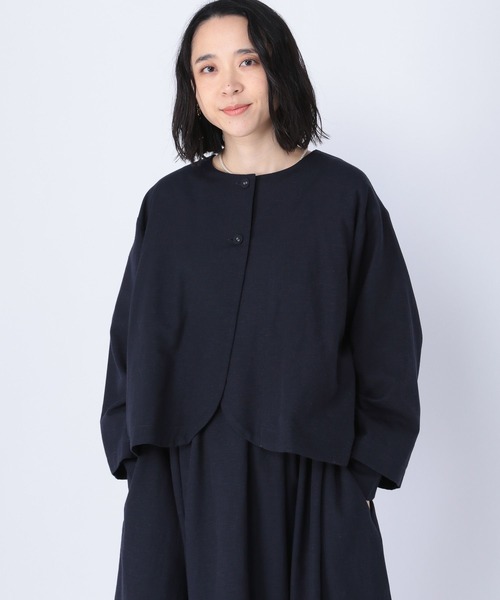studio CLIP（スタディオクリップ）の「《natural by clip》リネンジャケット×ワンピースセット（セットアップ・レディース・ネイビー/ブラック・FREE）」の13枚目の写真