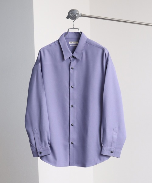 Art re A select（アトリエセレクト）の「【MADE IN JAPAN】-Reflax-ファブリック バルーンスリーブ オーバーサイズシャツ（シャツ/ブラウス・メンズ・ブラック/グレー/パープル/チャコール/ホワイト/グリーン/ブルー/マスタード/バーガンディー/ベージュ/オレンジ/ライトピンク/サックスブルー・M/L/S）」の9枚目の写真