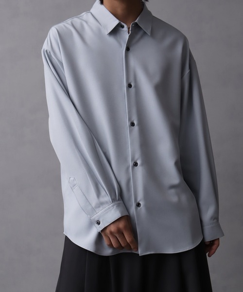 COMME des GARÇONS プリーツバルーン袖シャツM MADE IN JAPAN】-Reflax-ファブリック バルーンスリーブ オーバー