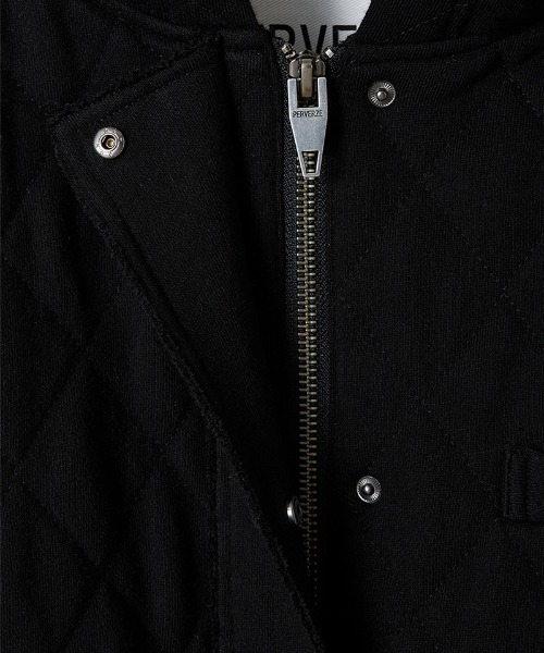 ジャケット・アウター Quilting Sweatshirt Down Jacket Quilting Sweatshirt Down Jacket/Gray｜PERVERZE | パーバーズ