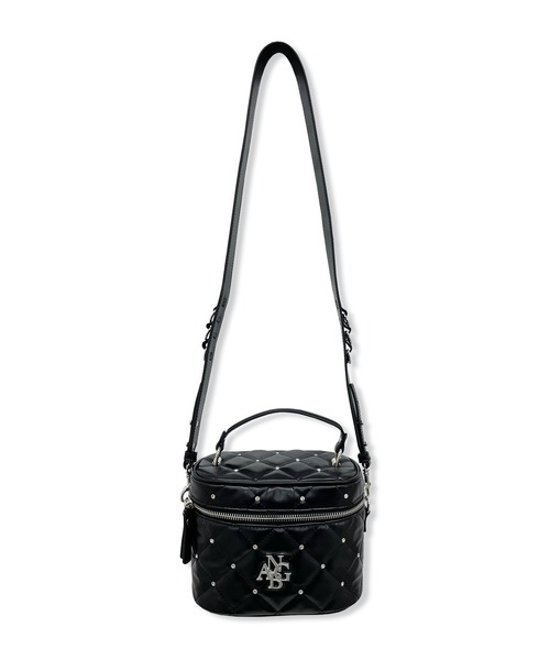 ANDGEEBEE（アンジービー）の「キルティングバニティーポーチバッグ（ショルダーバッグ・レディース・アイボリー/ブラック/パープル・FREE）」の7枚目の写真