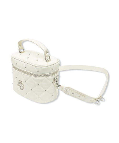 ANDGEEBEE（アンジービー）の「キルティングバニティーポーチバッグ（ショルダーバッグ・レディース・アイボリー/ブラック/パープル・FREE）」の10枚目の写真