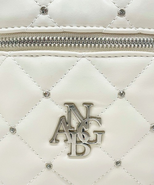 ANDGEEBEE（アンジービー）の「キルティングバニティーポーチバッグ（ショルダーバッグ・レディース・アイボリー/ブラック/パープル・FREE）」の12枚目の写真