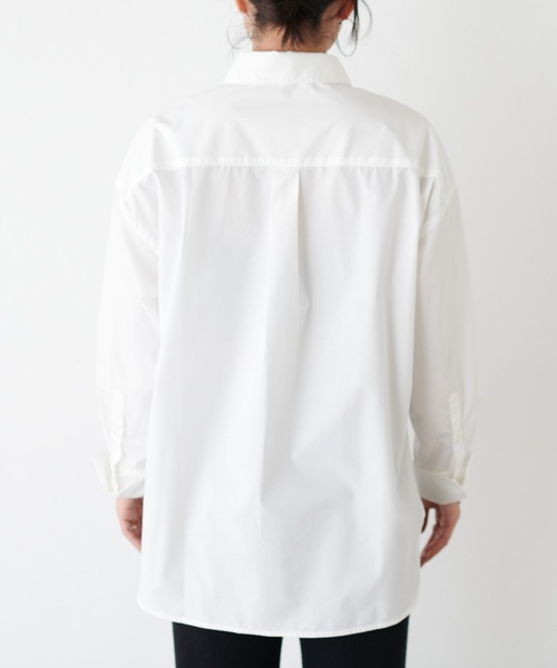 LARUTA(ラルータ)の「【LARUTA】ちびロゴ刺繍ベーシックシャツ(シャツ/ブラウス・レディース・ピンク/ネイビー/その他2/その他1/オフホワイト/ブルー・FREE)」の19枚目の写真