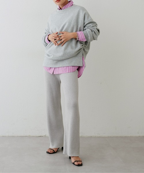 LARUTA(ラルータ)の「【LARUTA】ちびロゴ刺繍ベーシックシャツ(シャツ/ブラウス・レディース・ピンク/ネイビー/その他2/その他1/オフホワイト/ブルー・FREE)」の21枚目の写真