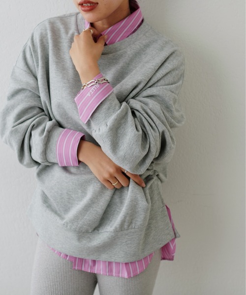 LARUTA(ラルータ)の「【LARUTA】ちびロゴ刺繍ベーシックシャツ(シャツ/ブラウス・レディース・ピンク/ネイビー/その他2/その他1/オフホワイト/ブルー・FREE)」の20枚目の写真