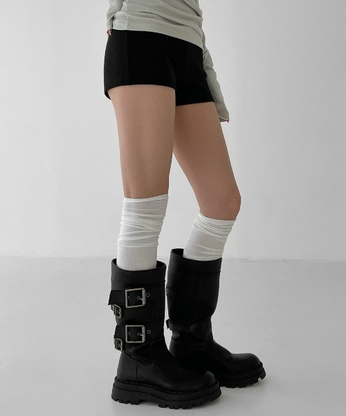 BLACKUP（ブラックアップ）の「[MADE] デリソンバンディングショートパンツ（その他パンツ・レディース・ホワイト/ブラック/グレー・SMALL/MEDIUM）」の6枚目の写真