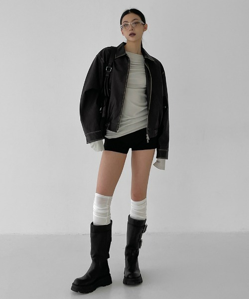 BLACKUP（ブラックアップ）の「[MADE] デリソンバンディングショートパンツ（その他パンツ・レディース・ホワイト/ブラック/グレー・SMALL/MEDIUM）」の10枚目の写真