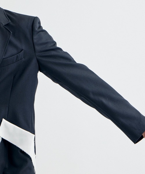 sulvam(サルバム)の「【sulvam / サルバム】MT-J50-100 Classic short jacket/クラシックショートコート(テーラードジャケット・メンズ・ブラック・S/M)」の4枚目の写真