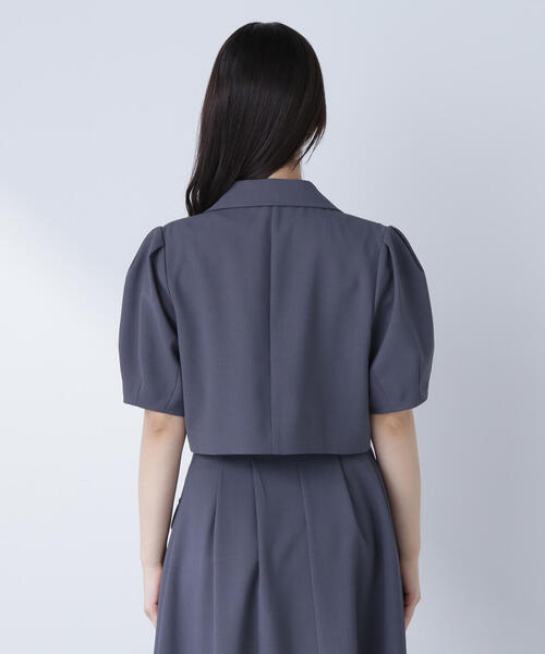 NATURAL BEAUTY BASIC(ナチュラルビューティーベーシック)の「◇SETUP クロップドジャケット(テーラードジャケット・レディース・チャコールグレー/ベージュ・FREE)」の12枚目の写真
