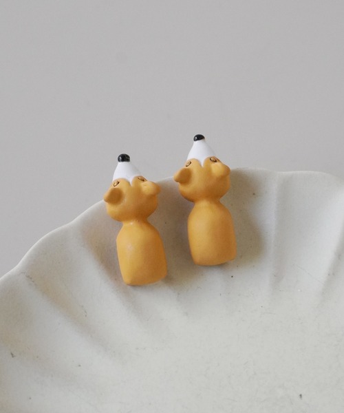 Port（ポート）の「がぶがぶ アニマル ピアス（ピアス（両耳用）・レディース・グレー/ピンク/オレンジ/ブルー/グリーン/グレー系その他・FREE）」の12枚目の写真