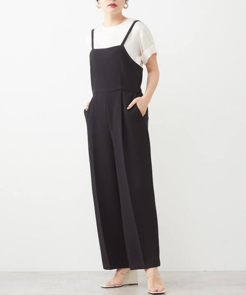 Tiara（ティアラ）の「キャミオールインワン（サロペット/オーバーオール・レディース・ベージュ/ブラック・FREE/9）」の2枚目の写真