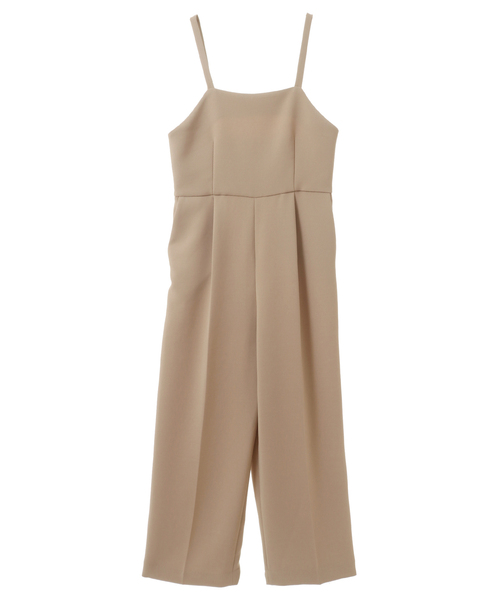 Tiara（ティアラ）の「キャミオールインワン（サロペット/オーバーオール・レディース・ベージュ/ブラック・FREE/9）」の3枚目の写真