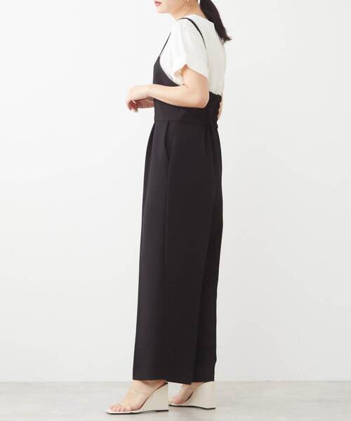 Tiara（ティアラ）の「キャミオールインワン（サロペット/オーバーオール・レディース・ベージュ/ブラック・FREE/9）」の14枚目の写真