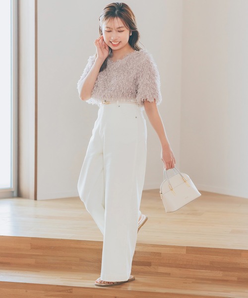 ROPE' PICNIC（ロペピクニック）の「【COHINAコラボ】軽量レクタンメタルミニボストン＆ショルダーバッグ（ハンドバッグ・レディース・ホワイト系その他5/ベージュ系その他2・FREE）」の6枚目の写真