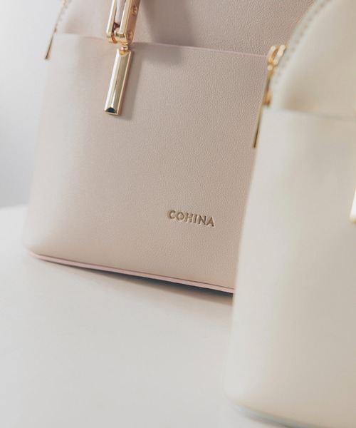 ROPE' PICNIC（ロペピクニック）の「【COHINAコラボ】軽量レクタンメタルミニボストン＆ショルダーバッグ（ハンドバッグ・レディース・ホワイト系その他5/ベージュ系その他2・FREE）」の11枚目の写真