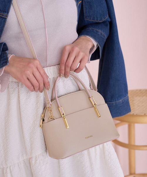 ROPE' PICNIC（ロペピクニック）の「【COHINAコラボ】軽量レクタンメタルミニボストン＆ショルダーバッグ（ハンドバッグ・レディース・ホワイト系その他5/ベージュ系その他2・FREE）」の18枚目の写真