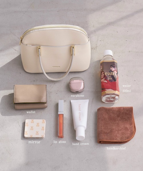 ROPE' PICNIC（ロペピクニック）の「【COHINAコラボ】軽量レクタンメタルミニボストン＆ショルダーバッグ（ハンドバッグ・レディース・ホワイト系その他5/ベージュ系その他2・FREE）」の21枚目の写真