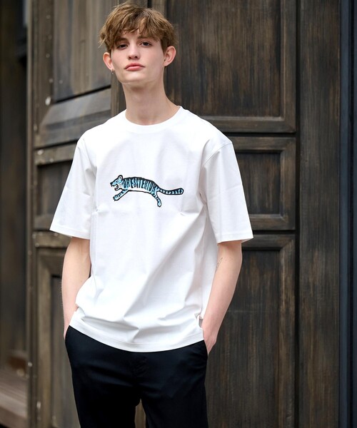 DRESSTERIOR（ドレステリア）の「◆【接触冷感/抗菌防臭/消臭】ICE CLEAR COTTON ブルータイガーTシャツ（Tシャツ/カットソー・メンズ・ホワイト/ブラック/ダークオリーブ/ライトイエロー系・90/91/92/94）」の6枚目の写真
