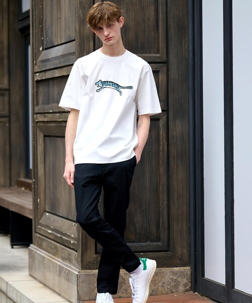 DRESSTERIOR（ドレステリア）の「◆【接触冷感/抗菌防臭/消臭】ICE CLEAR COTTON ブルータイガーTシャツ（Tシャツ/カットソー・メンズ・ホワイト/ブラック/ダークオリーブ/ライトイエロー系・90/91/92/94）」の7枚目の写真