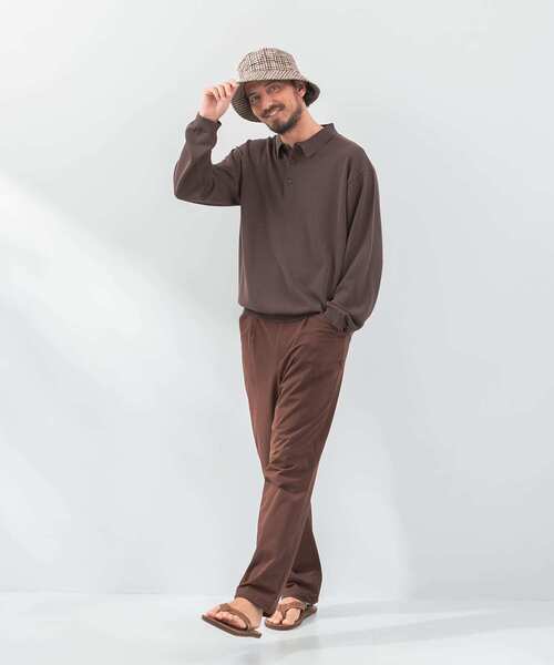 URBAN RESEARCH Sonny Label（アーバンリサーチサニーレーベル）の「『洗濯可』OOPS　ロングスリーブニットポロ（ニット/セーター・メンズ・ブラウン/ミント/ブラック・MEDIUM/LARGE）」の11枚目の写真