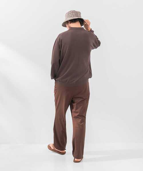 URBAN RESEARCH Sonny Label（アーバンリサーチサニーレーベル）の「『洗濯可』OOPS　ロングスリーブニットポロ（ニット/セーター・メンズ・ブラウン/ミント/ブラック・MEDIUM/LARGE）」の6枚目の写真
