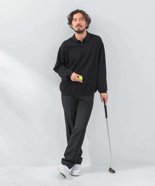 URBAN RESEARCH Sonny Label（アーバンリサーチサニーレーベル）の「『洗濯可』OOPS　ロングスリーブニットポロ（ニット/セーター・メンズ・ブラウン/ミント/ブラック・MEDIUM/LARGE）」の10枚目の写真