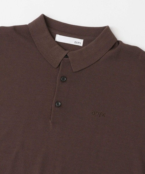 メンズ ロングスリーブ ニットポロ Sonny Label｜『洗濯可』OOPS ロングスリーブニットポロ