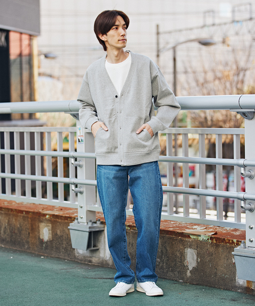 B.C STOCK(ベーセーストック)の「HEAVY スウェットカーディガン(Tシャツ/カットソー・メンズ・ブラウン系その他/ブラック系その他/ライトグリーン/ライトグレー/オレンジ・MEDIUM/LARGE)」の14枚目の写真