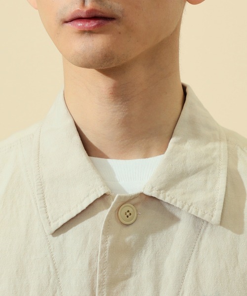 ※ALPHA（アルファ）の「ユーティリティリネンシャツ 長袖（シャツ/ブラウス・メンズ・ベージュ系その他/ブラック/オリーブ・MEDIUM/LARGE/X-LARGE）」の19枚目の写真