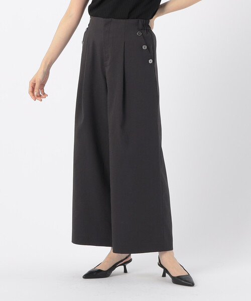 COMME CA ISM(コムサイズム)の「麻調ストレッチ マリンパンツ(その他パンツ・レディース・テラコッタ/チャコール/ベージュ・LARGE/SMALL/MEDIUM)」の1枚目の写真