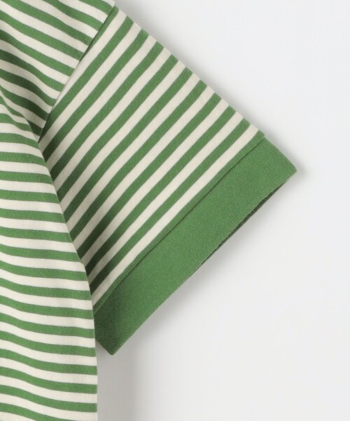 green label relaxing（グリーンレーベルリラクシング）の「TJ ボーダー ポロシャツ 100cm-130cm（ポロシャツ・キッズ・ネイビー/ケリー・100cm/110cm/120cm/130cm）」の6枚目の写真
