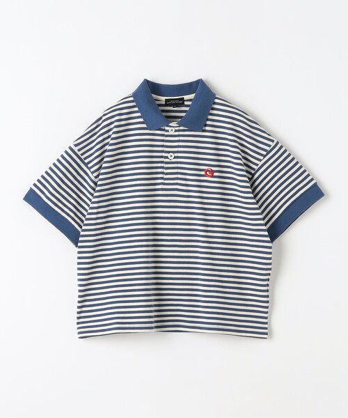 green label relaxing（グリーンレーベルリラクシング）の「TJ ボーダー ポロシャツ 100cm-130cm（ポロシャツ・キッズ・ネイビー/ケリー・100cm/110cm/120cm/130cm）」の10枚目の写真