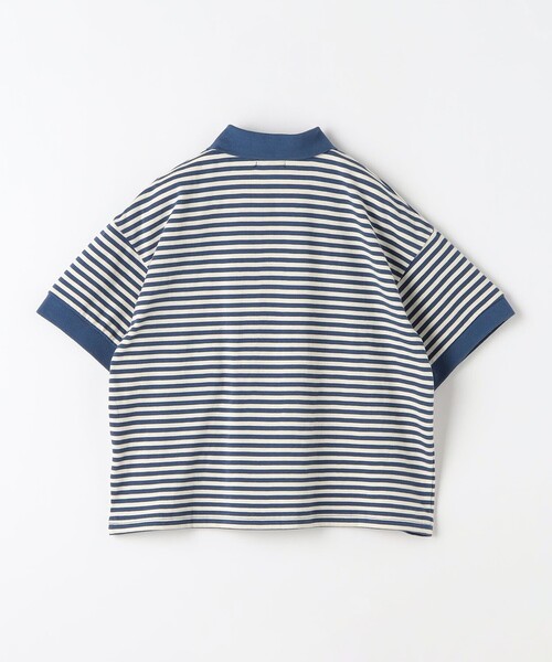 green label relaxing（グリーンレーベルリラクシング）の「TJ ボーダー ポロシャツ 100cm-130cm（ポロシャツ・キッズ・ネイビー/ケリー・100cm/110cm/120cm/130cm）」の11枚目の写真