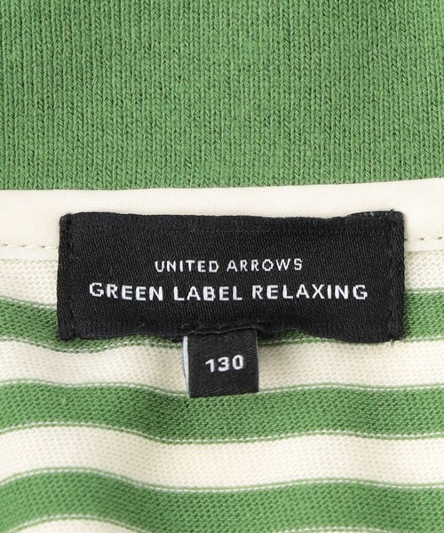 green label relaxing（グリーンレーベルリラクシング）の「TJ ボーダー ポロシャツ 100cm-130cm（ポロシャツ・キッズ・ネイビー/ケリー・100cm/110cm/120cm/130cm）」の15枚目の写真