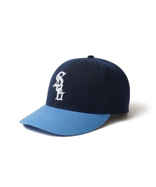 Subciety（サブサエティ）の「SNAP BACK CAP-CROWD-（キャップ・メンズ・ネイビー/ブラック・FREE）」の4枚目の写真